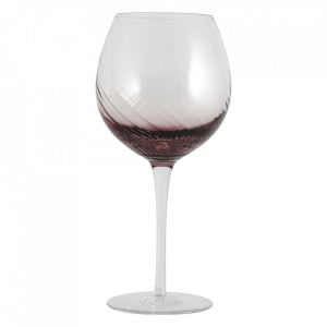 Pahar de vin mov/transparent din sticla 570 ml Garo Nordal