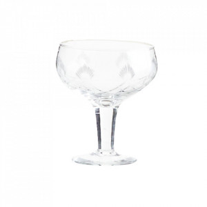 Pahar transparent din sticla pentru cocktail 9x10 cm Tina Madam Stoltz