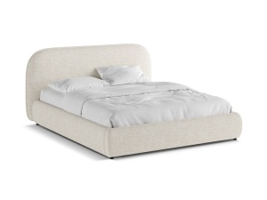 Pat bej deschis din textil 140x200 cm Murada Chenille Micadoni