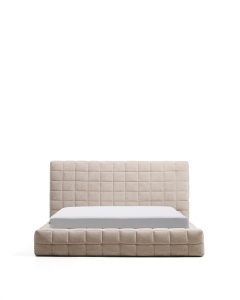 Pat bej din textil 160x200 cm Luiana Chenille Kave Home