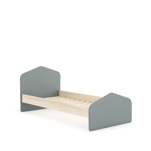Pat kaki din lemn 90x190 cm Estefania The Home Collection
