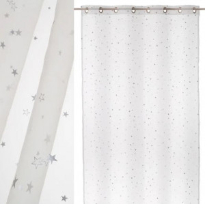 Perdea alba din fibre sintetice 140x260 cm Mime Star The Home Collection