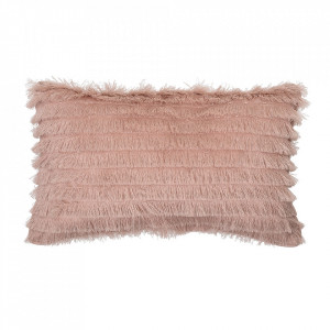 Perna decorativa dreptunghiulara roz din bumbac 30x50 cm Arad Bloomingville Mini
