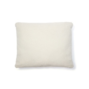 Perna dreptunghiulara ecru din fibre sintetice 52x60 cm Martina Chenille Kave Home