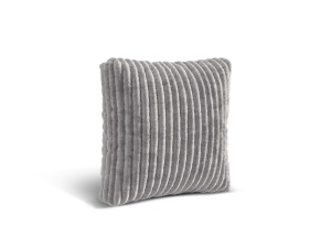 Perna patrata gri deschis din catifea 65x65 cm Martina Corduroy Micadoni