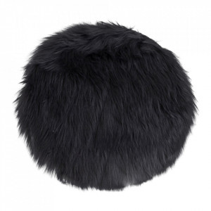 Perna sezut gri din fibre sintetice 35 cm Mahia House Nordic