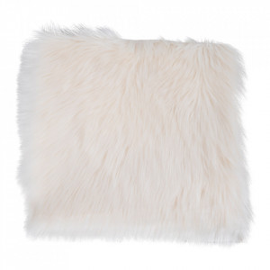 Perna sezut ivorie din fibre sintetice 40x40 cm Mahia House Nordic