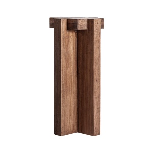 Piedestal maro din lemn 90 cm Brutalist Vical Home