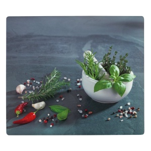 Placa protectie plita multicolora din plastic 52x60 cm Herb Wenko