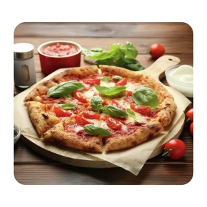 Placa protectie plita multicolora din sticla 50x56 cm Pizza Margherita Wenko