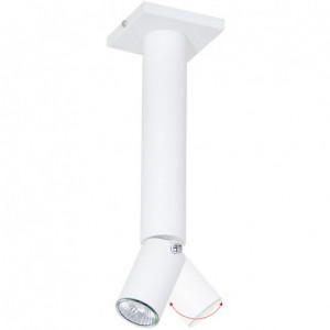 Plafoniera alba din metal Slim Quiet Object