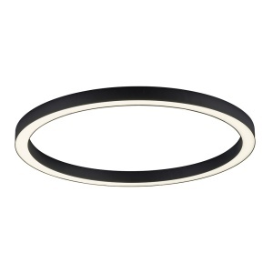 Plafoniera gri antracit din metal Pure Lines Round Zuma Line
