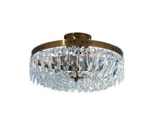 Plafoniera transparenta/maro alama din metal cu 3 becuri Stromsholm Markslojd