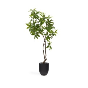 Planta artificiala cu ghiveci din ciment 180 cm Pachira Kave Home