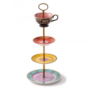 Platou cu 4 niveluri multicolor din ceramica 19 cm Grandpa Pols Potten