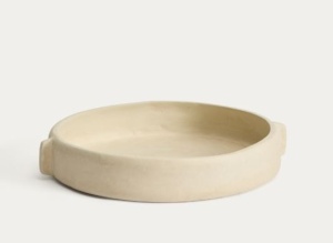Platou decorativ bej din hartie 31 cm Mireni Kave Home