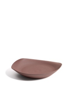 Platou din ceramica maro ciocolata 40 cm Ebenor Kave Home