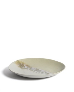 Platou gri din ceramica 40 cm Arvela Kave Home