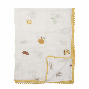 Pled multicolor din bumbac 80x100 cm Agnes Bloomingville Mini