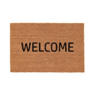Pres intrare maro din fibre naturale 40x60 cm Welcome Esschert Design