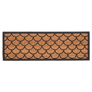 Pres intrare maro/negru din fibre naturale 40x120 cm Shingle Esschert Design