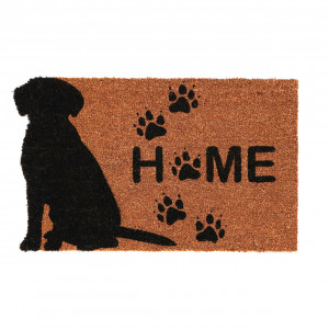 Pres intrare maro/negru din fibre naturale 45x74 cm Dog Esschert Design