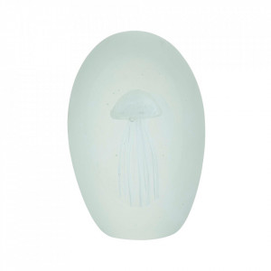 Prespapier alb din sticla Jellyfish Margit Brandt