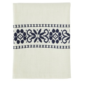 Prosop bucatarie alb antic/albastru din bumbac 50x70 cm Pixie Madam Stoltz