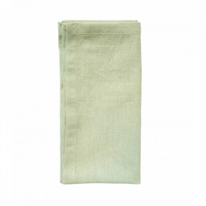 Prosop verde din bumbac si in pentru bucatarie 40x40 cm Napkin Hemmed Nordal