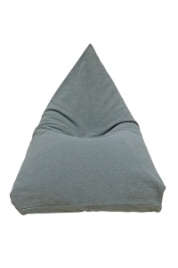 Puf dreptunghiular gri din bumbac 75x125 cm Emily Lorena Canals