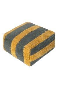 Puf patrat din bumbac maro terrazzo 45x45 cm Lines Lorena Canals