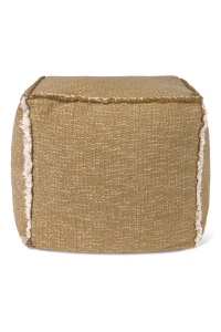 Puf patrat din bumbac ocru 45x45 cm Handloom Lorena Canals