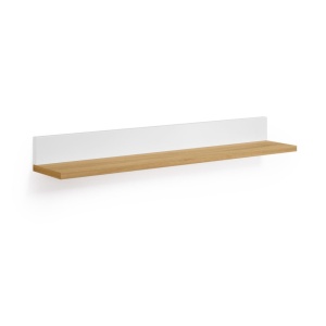 Raft maro/alb din lemn 80 cm Abilen Kave Home
