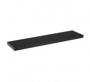 Raft negru din MDF 100 cm Black Maxi Shelf The Home Collection