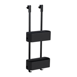 Raft pentru baie din metal negru Garos Duo Wenko