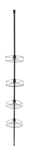 Raft pentru baie negru din metal Dolcedo Wenko