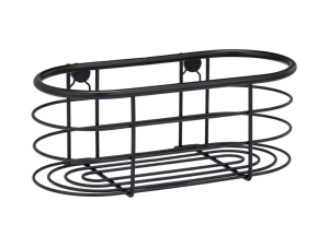 Raft pentru baie negru din metal Trestina Deco Wenko