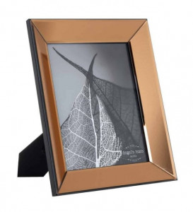 Rama foto maro bronz din sticla si MDF 27x32 cm Vinny Richmond Interiors