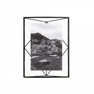 Rama foto neagra din metal si sticla 25x35 cm Nuri Black LifeStyle Home Collection