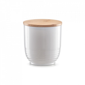 Recipient cu capac alb/maro din fibre sintetice 800 ml Nor Zeller