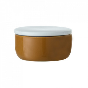Recipient cu capac maro din ceramica 650 ml Hartmut Bloomingville