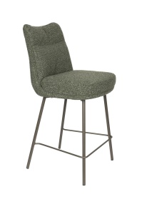 Scaun bar verde din textil Jacques The Home Collection