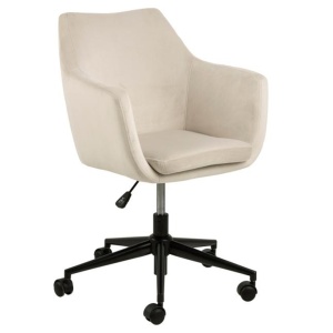 Scaun birou ajustabil din textil bej nisipiu Nora Quiet Object