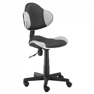 Scaun birou ajustabil gri/negru din textil si metal Q-G2 Signal Meble