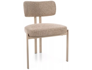Scaun dining bej din textil Misaki All The Home Collection