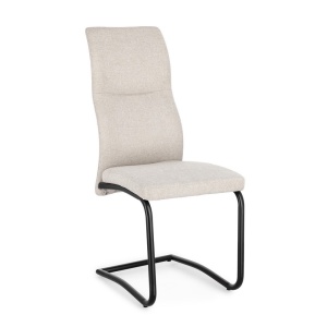 Scaun dining bej din textil Thelma Bizzotto