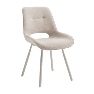 Scaun dining din textil bej Meliora Quiet Object