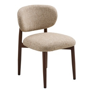 Scaun dining din textil bej nisipiu Isola Dark House Nordic