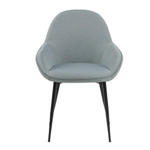 Scaun dining din textil verde pafuit Candis Quiet Object