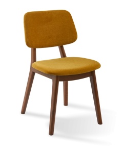 Scaun dining galben din textil Soft Happy Days Pols Potten